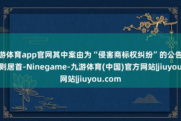 九游体育app官网其中案由为“侵害商标权纠纷”的公告以2592则居首-Ninegame-九游体育(中国)官方网站|jiuyou.com