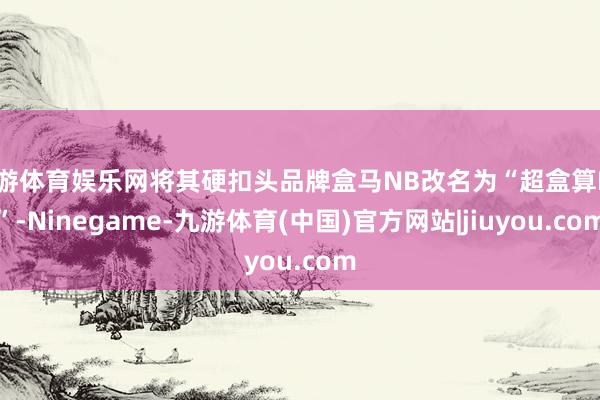 九游体育娱乐网将其硬扣头品牌盒马NB改名为“超盒算NB”-Ninegame-九游体育(中国)官方网站|jiuyou.com