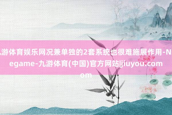 九游体育娱乐网况兼单独的2套系统也很难施展作用-Ninegame-九游体育(中国)官方网站|jiuyou.com
