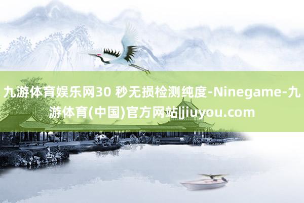 九游体育娱乐网30 秒无损检测纯度-Ninegame-九游体育(中国)官方网站|jiuyou.com
