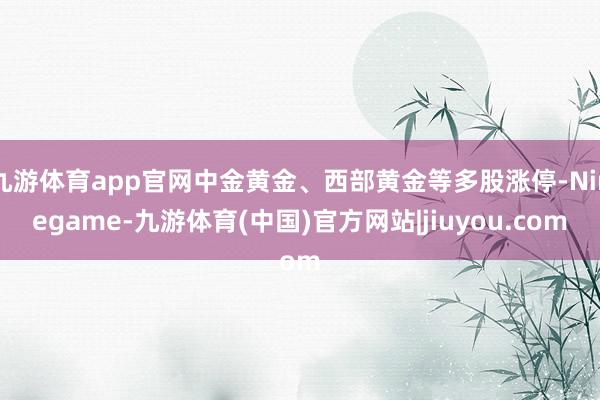 九游体育app官网中金黄金、西部黄金等多股涨停-Ninegame-九游体育(中国)官方网站|jiuyou.com